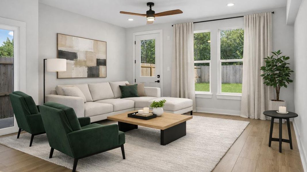 Furnished interior view inside a new home in , Houston (Image 12). Furnished interior view inside a new home in , Houston (Image 12).
