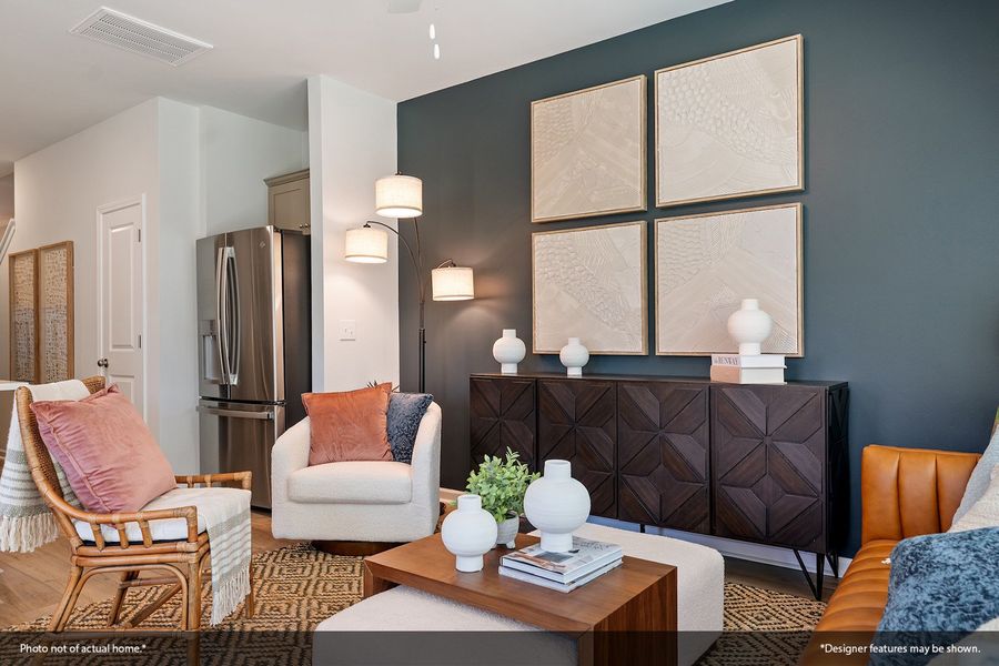 Furnished interior view inside a new home in Nichols Landing, Charlotte (Image 10).