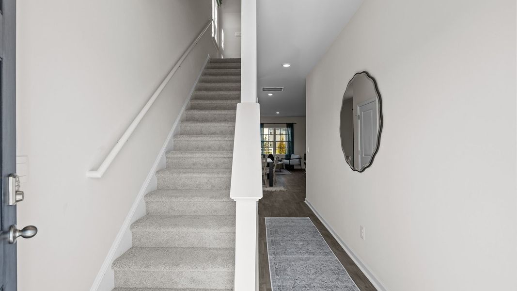 Spacious, unfurnished interior of a new home in The Townes at Ridgewood Farms, Winterville (Image 21).