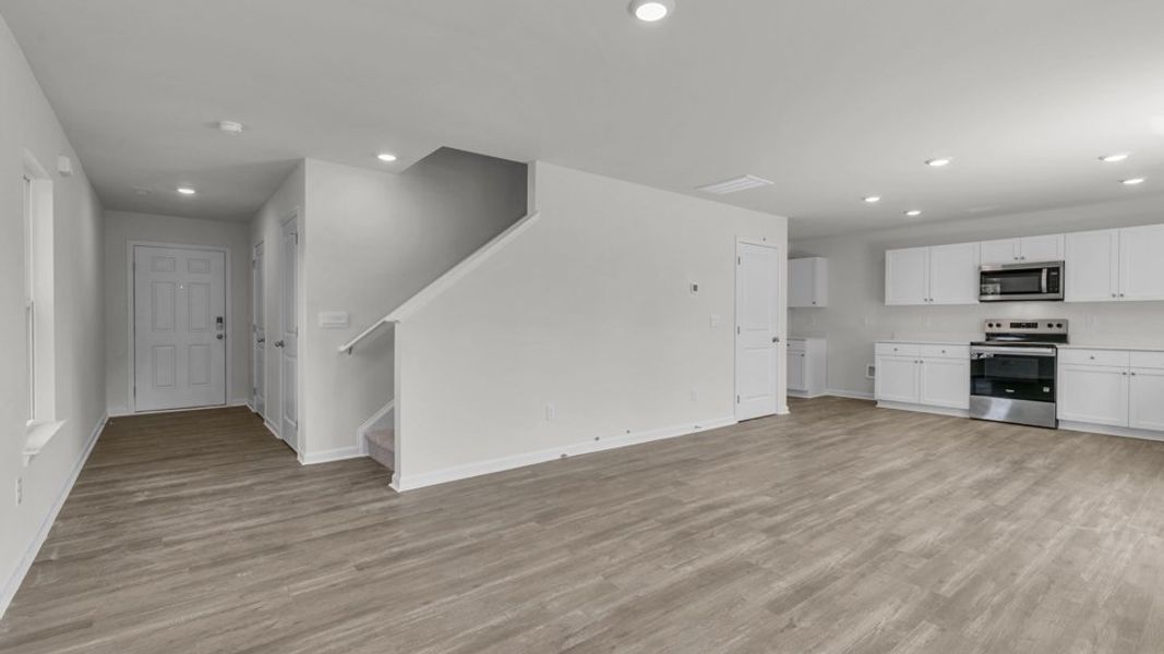 Representative unfurnished interior of a home built from the TAYLOR by D.R. Horton in Belle Grove, Wendell (Image 15).