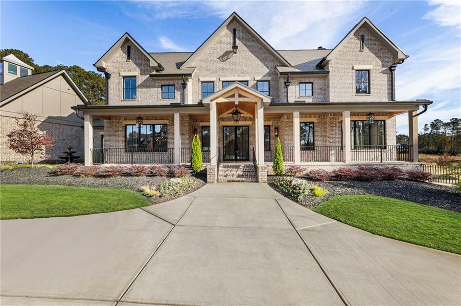 Front exterior of a new home in , Alpharetta, GA, highlighting curb appeal (Image 2).