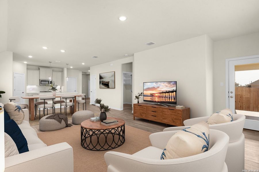 Furnished interior view inside a new home in Prairie Green, Converse (Image 9).