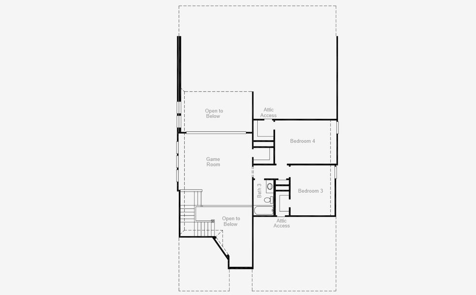 2D floor plan layout for the Easton by Coventry Homes in Pecan Square 50', Northlake, TX (Image 4).