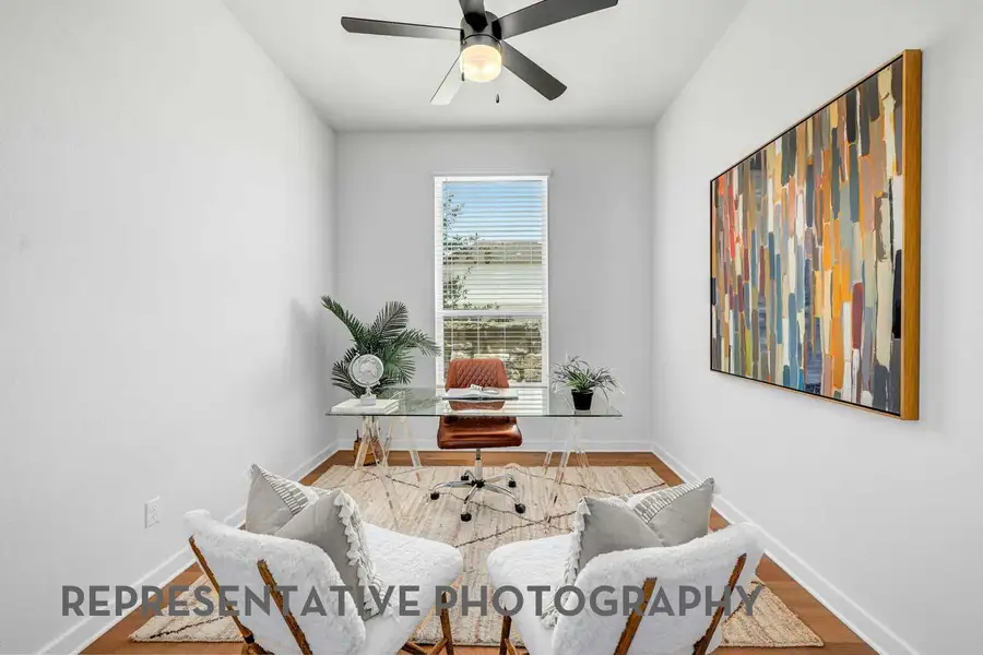 Furnished interior view inside a new home in Wolf Ranch, Georgetown (Image 7).
