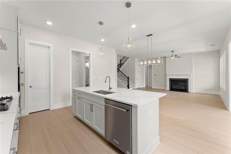 Furnished interior view inside a new home in Hillgrove Preserve, Powder Springs (Image 6).