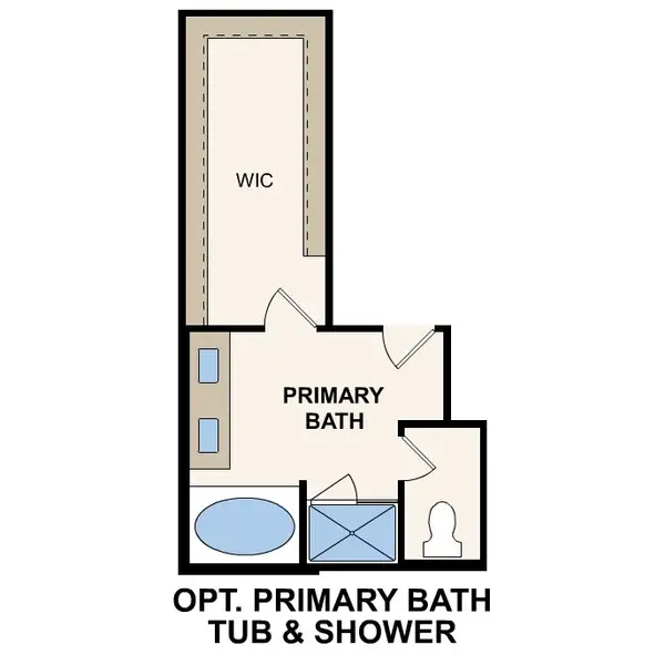 2D floor plan layout of this home in Country Creek, Mont Belvieu, TX (Image 3).