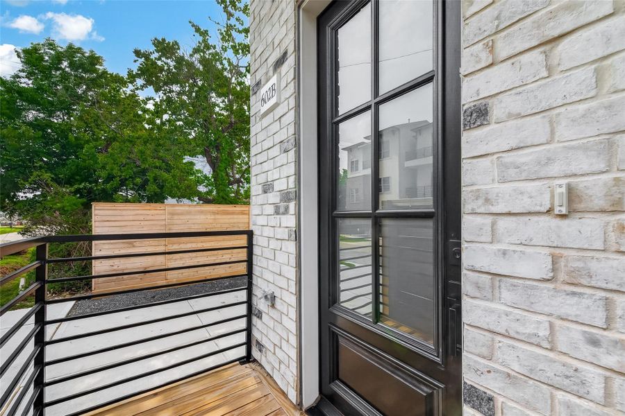 Exterior details and patio area of a home in , Houston (Image 3).