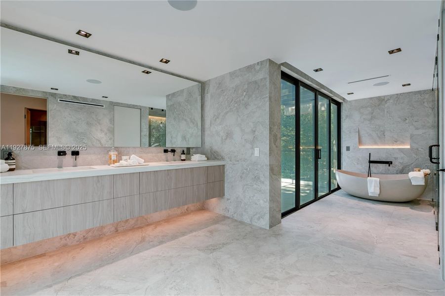 Furnished interior view inside a new home in , Miami (Image 52).