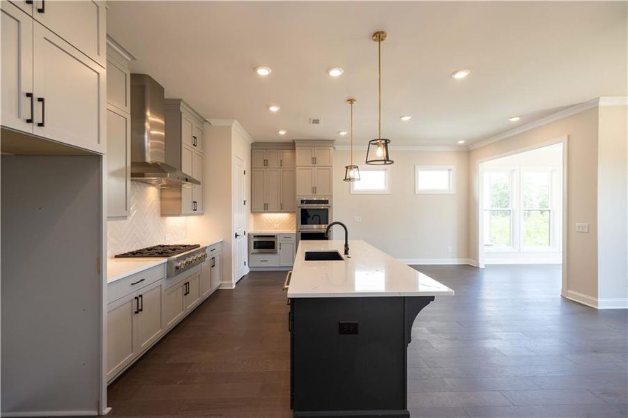 Furnished interior view inside a new home in Waterhaven, Cumming (Image 20).