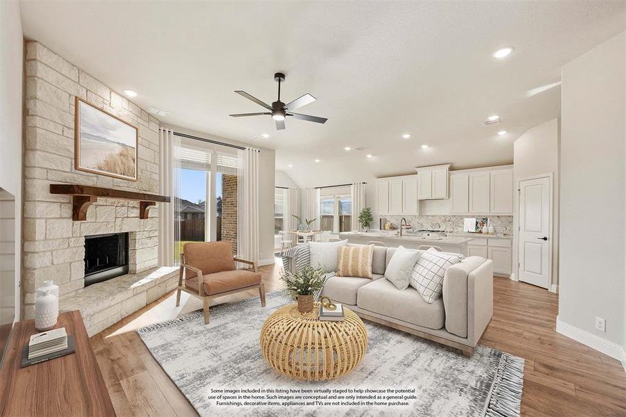 Furnished interior view inside a new home in Godley Ranch Classic, Godley (Image 6).