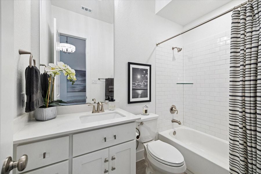 Furnished interior view inside a new home in Elyson, Katy (Image 4).