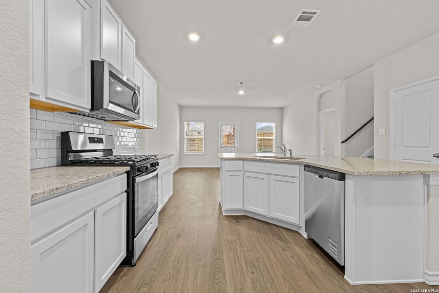 Furnished interior view inside a new home in Redbird Ranch, San Antonio (Image 4).