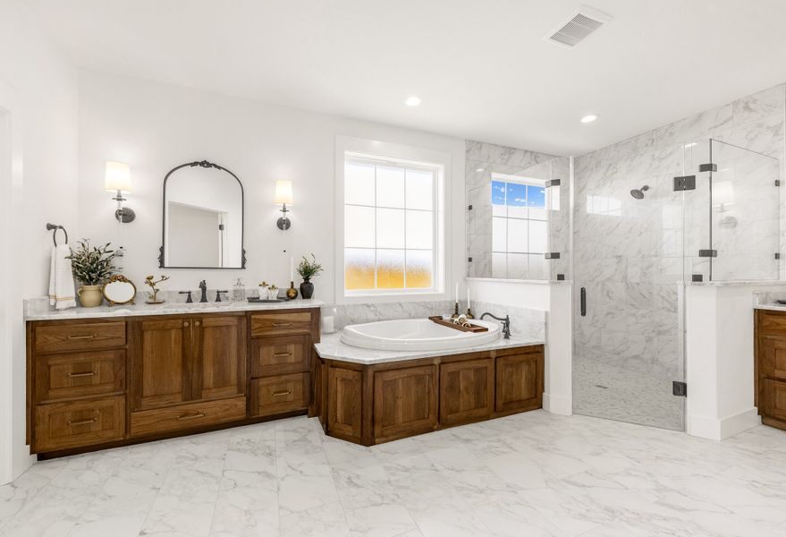 Furnished interior in a model home at Stella Ranch in Bryan (Image 14).