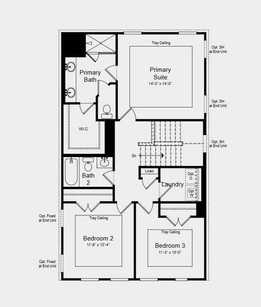 2D floor plan layout of this home in Dreycott, Lawrenceville, GA (Image 5).