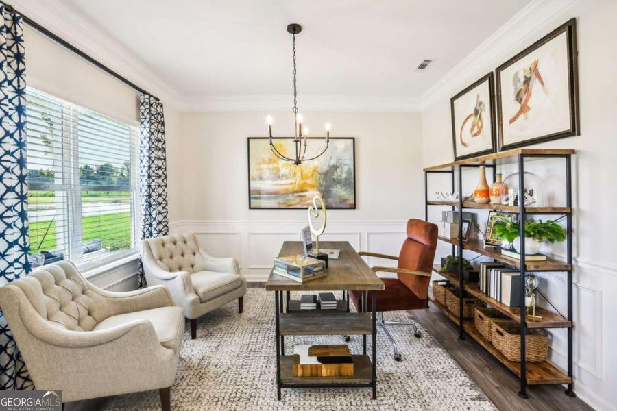 Furnished interior view inside a new home in Cobblestone Crossing Commons, Warner Robins (Image 12).