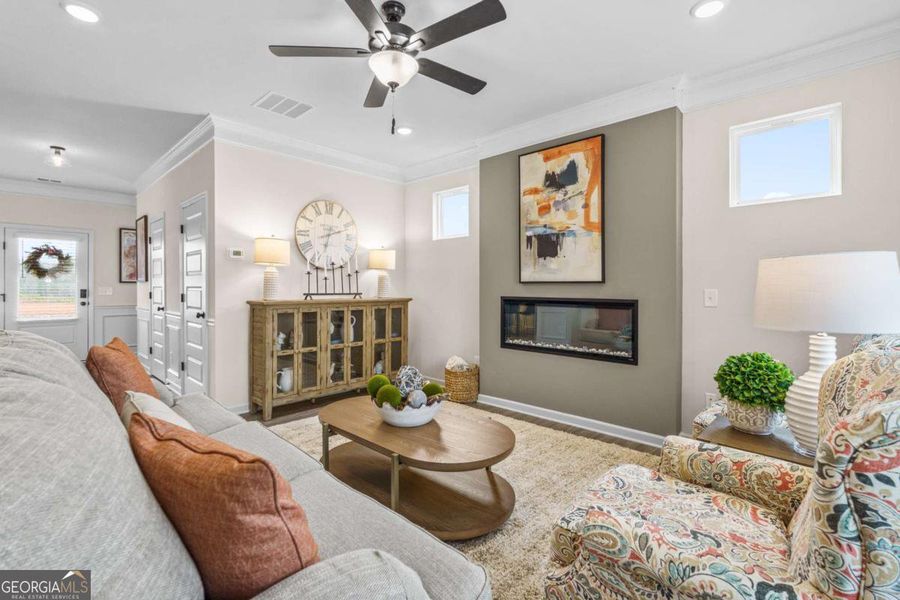 Furnished interior view inside a new home in Trellis Park, Hampton (Image 12).