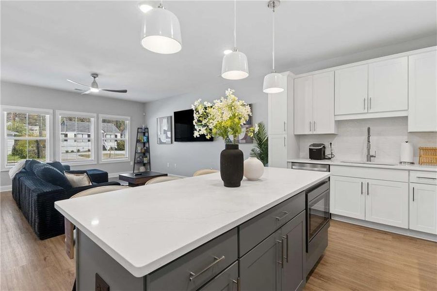 Furnished interior view inside a new home in , Atlanta (Image 16).