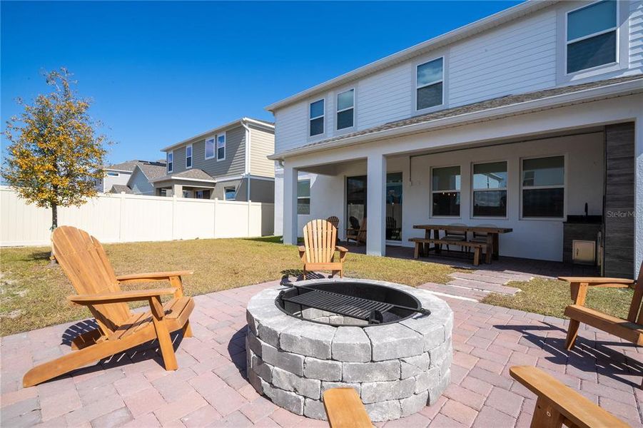 Exterior details and patio area of a home in Eden at Crossprairie, St. Cloud (Image 3).