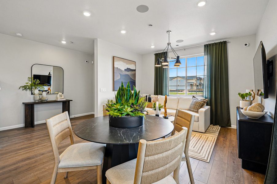 Representative furnished interior of a home built from the Independence by Taylor Morrison in Parterre Townhomes - The Westerly Collection, Thornton (Image 13).