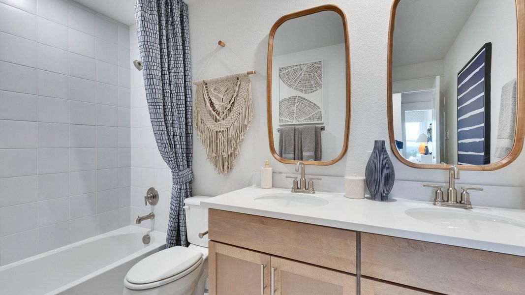 Representative furnished interior of a home built from the Meyerson by DRB Homes in Hunters Glen, Jarrell (Image 51).