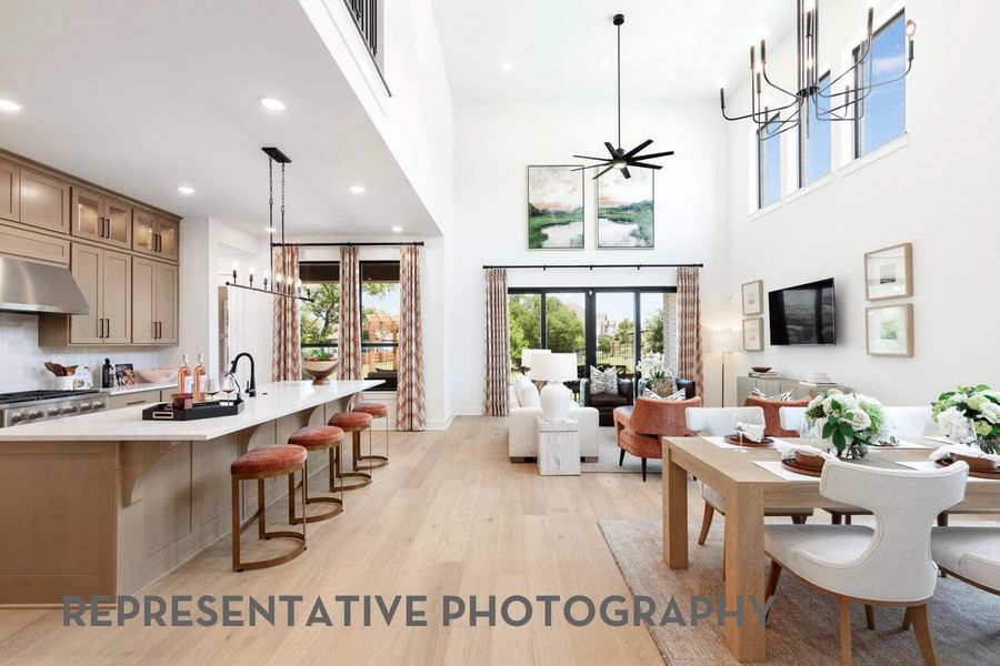 Furnished interior view inside a new home in Santa Rita Ranch, Liberty Hill (Image 10).