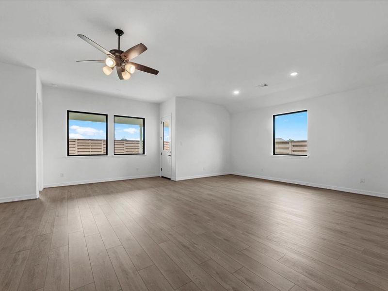 Spacious, unfurnished interior of a new home in Austin Point, Richmond (Image 13). Spacious, unfurnished interior of a new home in Austin Point, Richmond (Image 13).