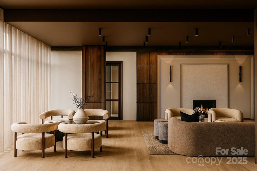 Furnished interior view inside a new home in , Asheville (Image 7).