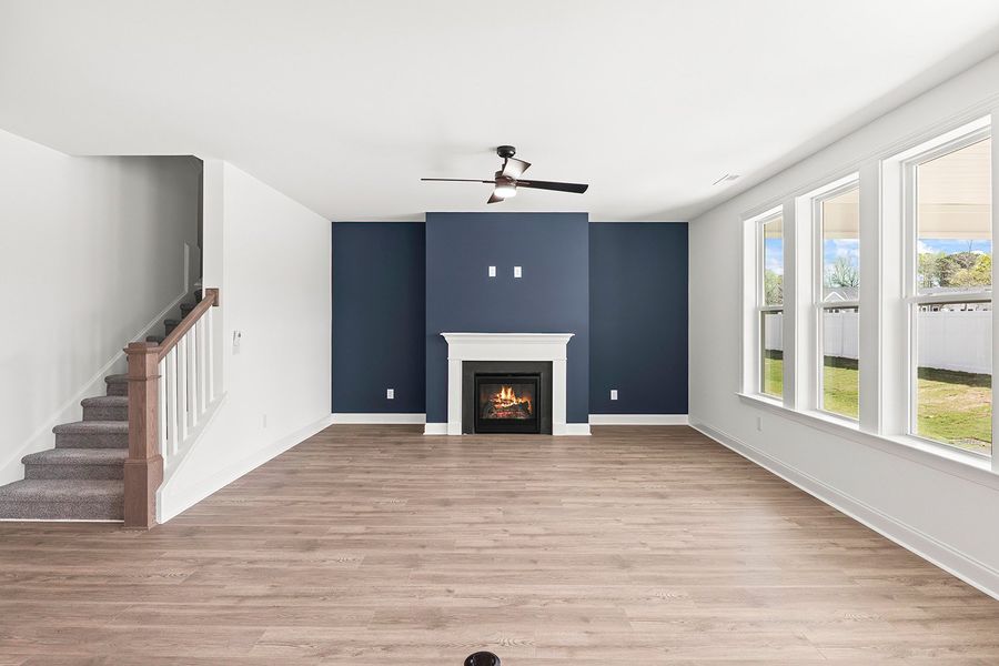 Representative unfurnished interior of a home built from the The Whitley by RobuckHomes in Kennebec Crossing, Angier (Image 29). Representative unfurnished interior of a home built from the The Whitley by RobuckHomes in Kennebec Crossing, Angier (Image 29).