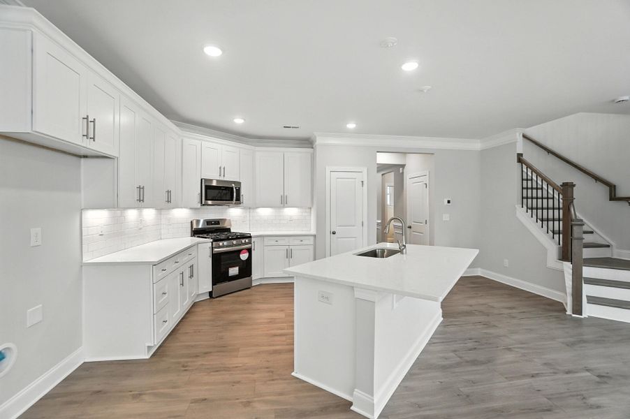 Furnished interior view inside a new home in Harrisburg Village Townhomes, Harrisburg (Image 8). Furnished interior view inside a new home in Harrisburg Village Townhomes, Harrisburg (Image 8).