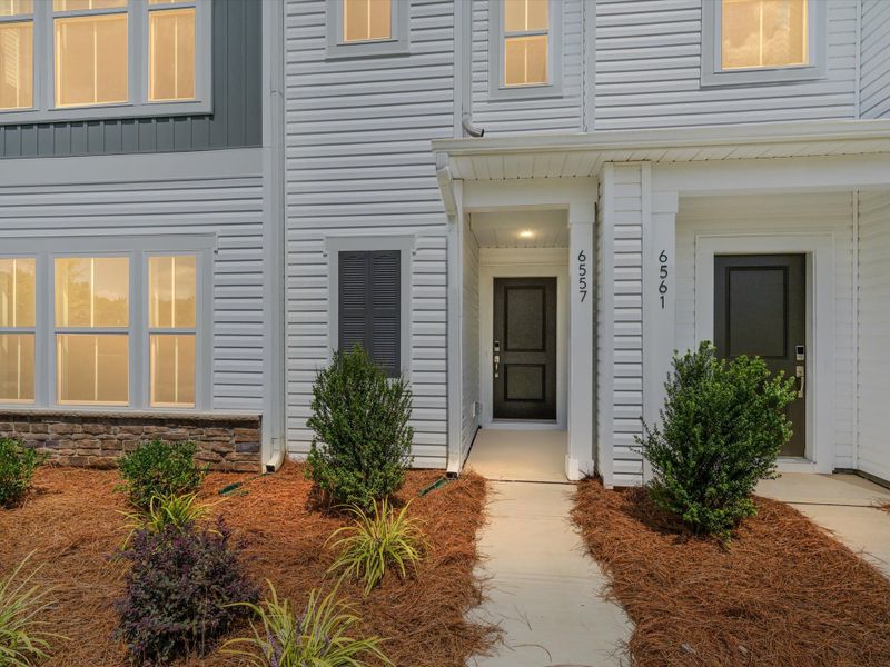 Exterior details and patio area of a home in Westwood Reserve, Charlotte (Image 4). Exterior details and patio area of a home in Westwood Reserve, Charlotte (Image 4).