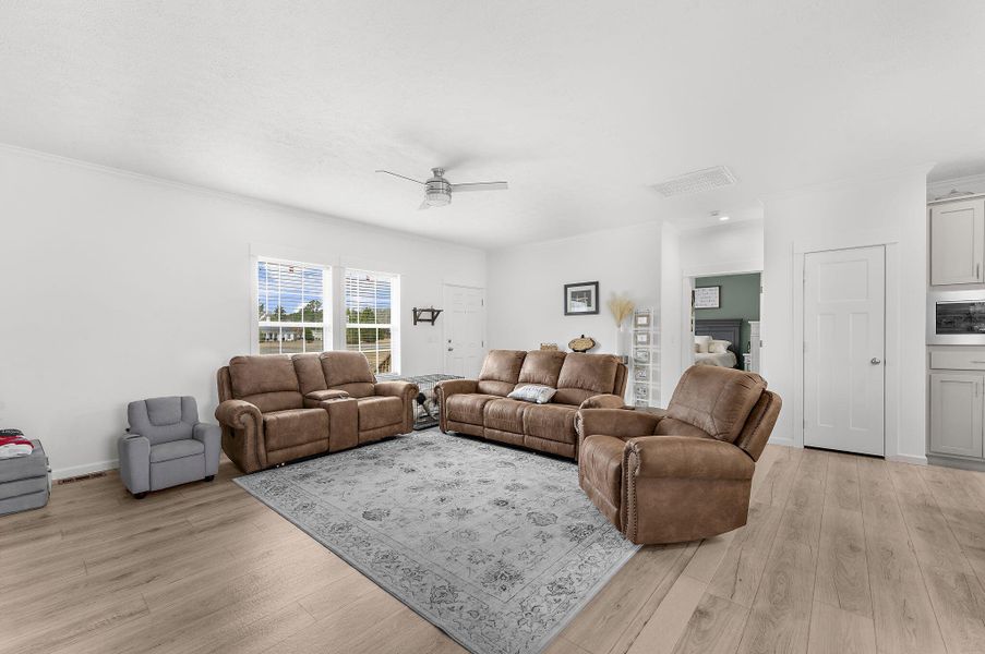 Furnished interior view inside a new home in , Cross (Image 5). Furnished interior view inside a new home in , Cross (Image 5).