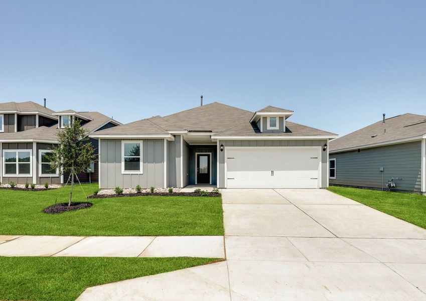 The Reed is a beautiful one-story, siding home. The Reed is a beautiful one-story, siding home.