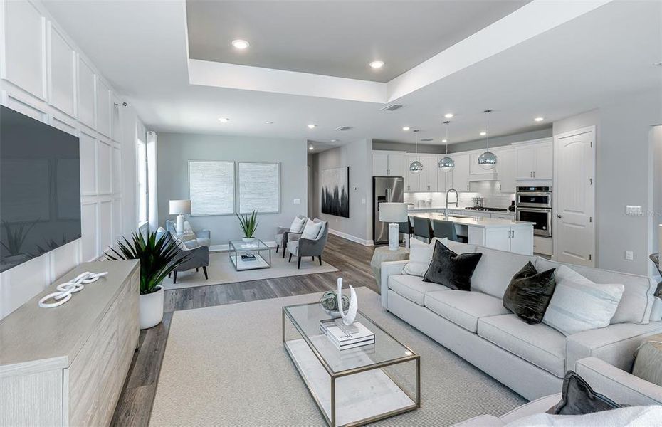 Furnished interior view inside a new home in BeachWalk by Manasota Key, Englewood (Image 39).