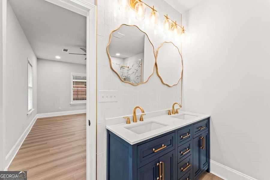 Furnished interior view inside a new home in , Atlanta (Image 13).