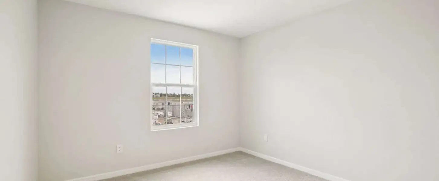 Bedroom 2 located off the front of the home - Representative images and renderings are for illustrative purposes. Actual structural options and design finishes of home may vary.
