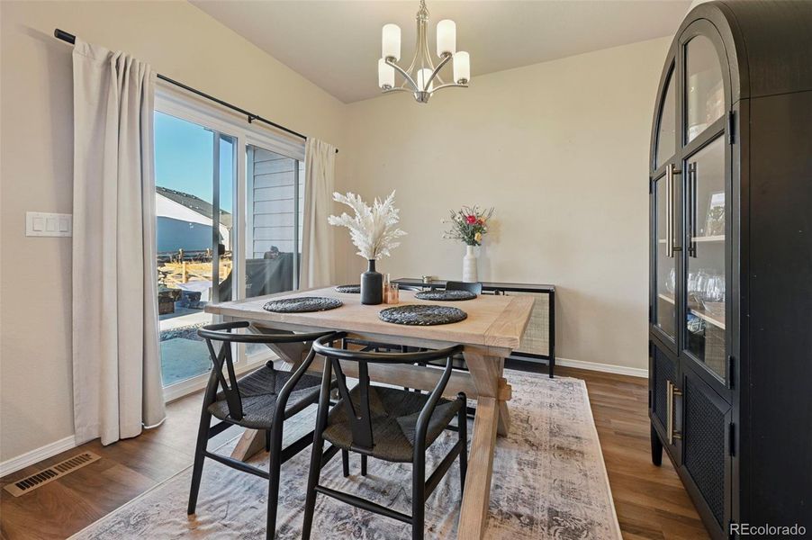 Furnished interior view inside a new home in , Colorado Springs (Image 21).