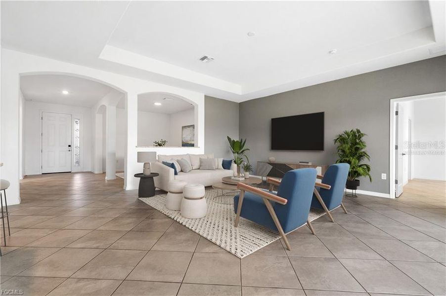 Furnished interior view inside a new home in , Fort Myers (Image 5).