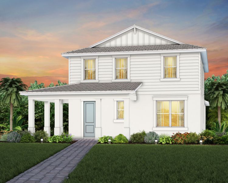 Representative exterior photo of a completed home built from the Mabel II by Pulte Homes in SeaFlower, Bradenton, FL (Image 36). Representative exterior photo of a completed home built from the Mabel II by Pulte Homes in SeaFlower, Bradenton, FL (Image 36).