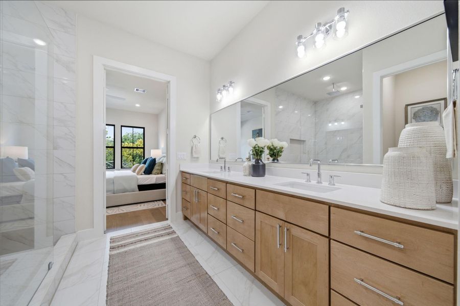 Furnished interior view inside a new home in Spring Valley Creek, Houston (Image 25).
