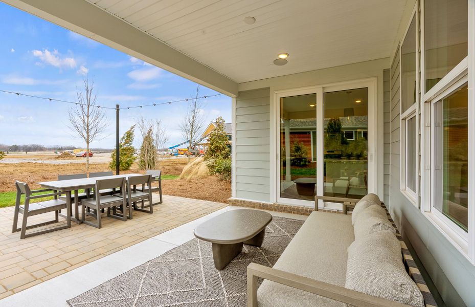 Exterior details and patio area of a home in Del Webb Southern Harmony, Murfreesboro (Image 23).