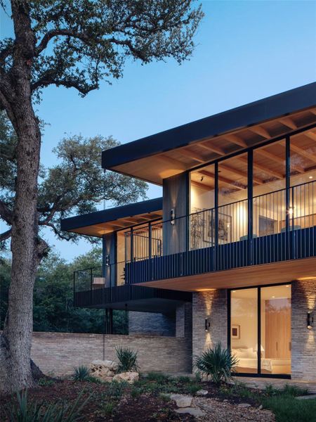 Exterior details and patio area of a home in , Austin (Image 17).