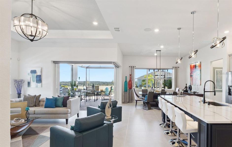 Furnished interior view inside a new home in , Minneola (Image 19).