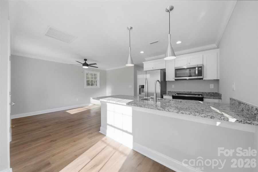 Furnished interior view inside a new home in , Hickory (Image 7).
