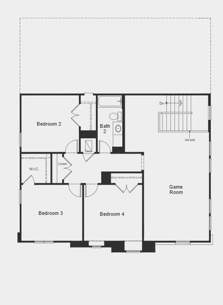2D floor plan layout for the Plan 2783 by KB Home in Hidden Trails, Belton, TX (Image 3). 2D floor plan layout for the Plan 2783 by KB Home in Hidden Trails, Belton, TX (Image 3).