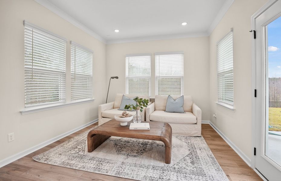 Furnished interior view inside a new home in Cannon Run, Concord (Image 14).