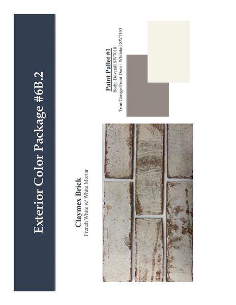 Sample of building materials used in homes in Sundance Cove, Crosby (Image 5).