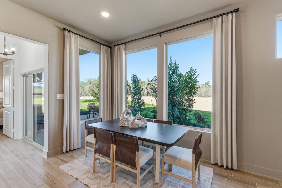 Furnished interior view inside a new home in Prominence, San Antonio (Image 17).