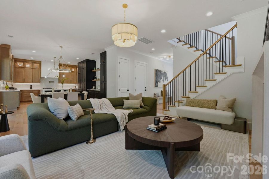 Furnished interior view inside a new home in , Charlotte (Image 11).