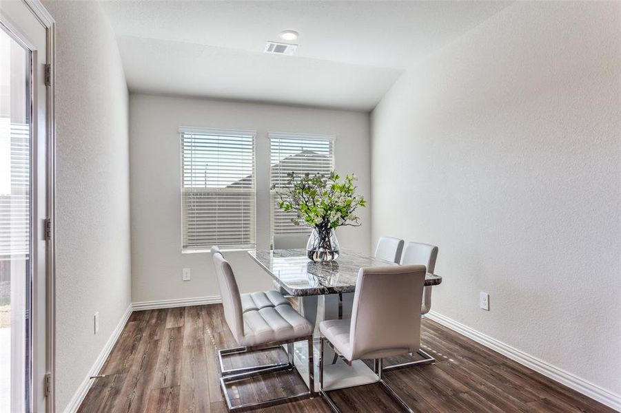 Dining area near kitchen