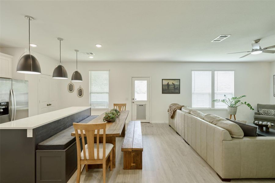 Furnished interior view inside a new home in The Pines At Seven Coves, Willis (Image 7).
